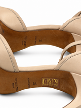 Beige/Pink Leather and Patent Ankle Strap Givenchy Pumps, EU 37