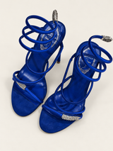 René Caovilla Cobalt Blue Heels, Size 38 - Preloved, Never Worn (With Box)