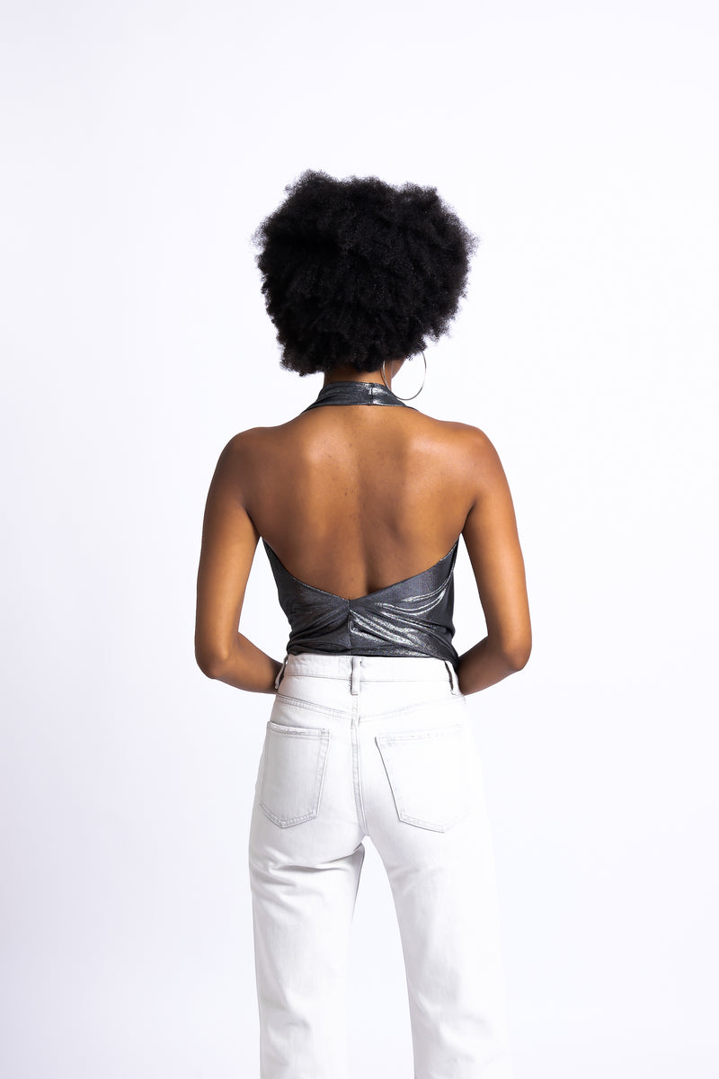 Halter Cowl Neck Top