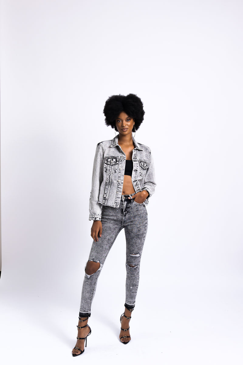 Acid Wash Skinny Jeans