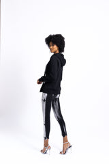 Black Tie-Dye Skinny Jeans