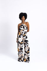 Floral Halter Jumpsuit